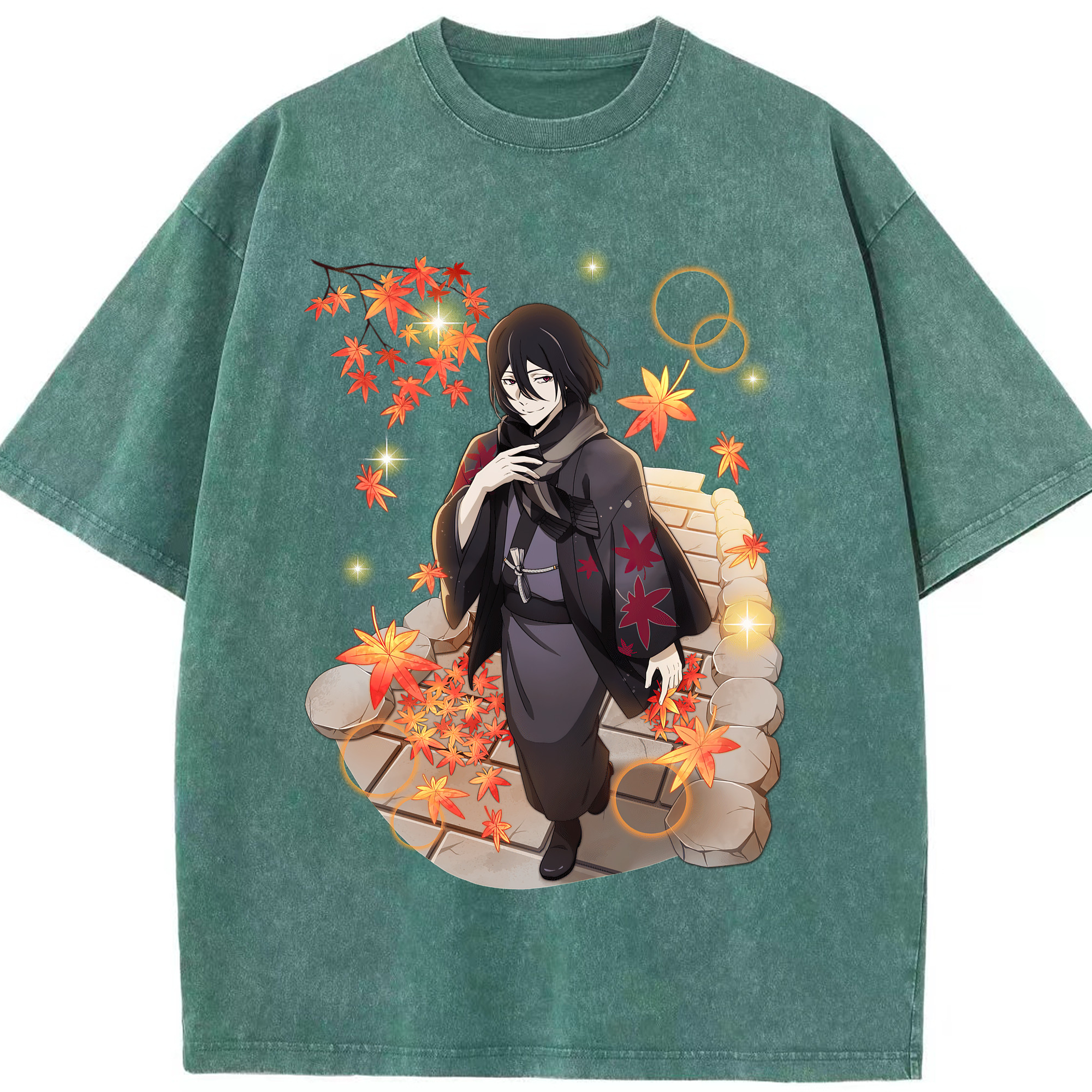 （画像用） 文豪ストレイドッグス Bungo Stray Dogs 綿100% ヴィンテージ風 半袖Tシャツ（フロントプリント）